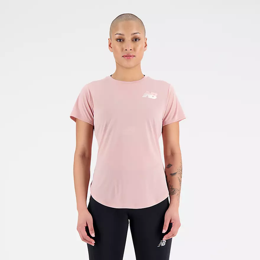NEW BALANCE GRAPHIC ACCELERATE SHORT SLEEVE TEE LADIES