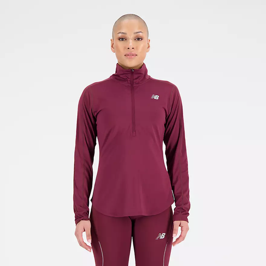 NEW BALANCE ACCELERATE QUARTER ZIP LONG SLEEVE TOP LADIES
