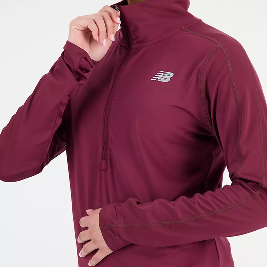 NEW BALANCE ACCELERATE QUARTER ZIP LONG SLEEVE TOP LADIES