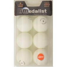 MEDALIST TABLE TENNIS BALL 1 STAR WHITE