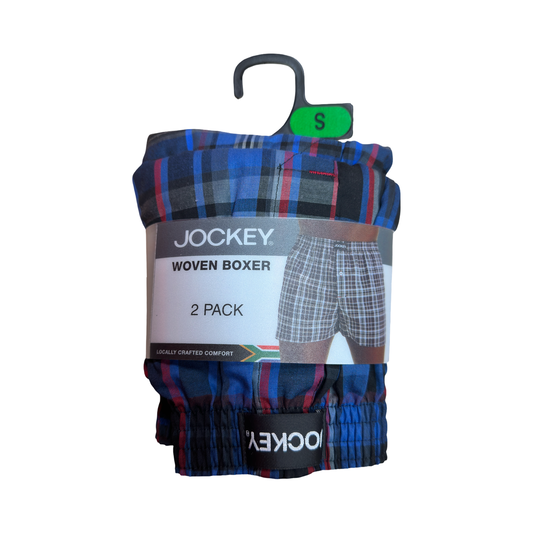 JOCKEY 2 PACK CLASSIC WOVEN BOXER UNDERWEAR MENS
