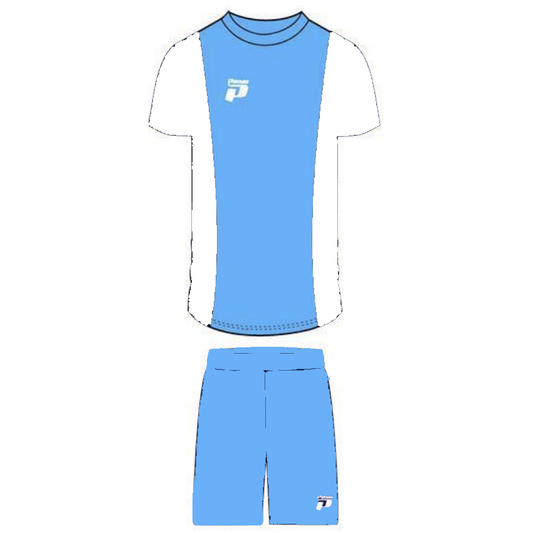 PRIMO CAMP NOU FULL SOCCER KIT PRINTED NUMBERS SKY / WHITE