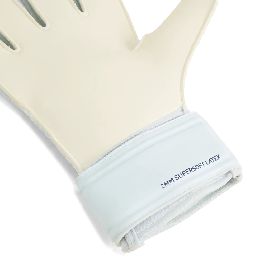 PUMA ULTRA PLAY RC GOAL KEEPER GLOVES - Icy Blue/Blue Jewel, detail view showing 2mm supersoft latex palm