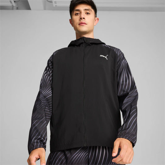 PUMA RUN FAVORITE AOP HOODIE JACKET MENS
