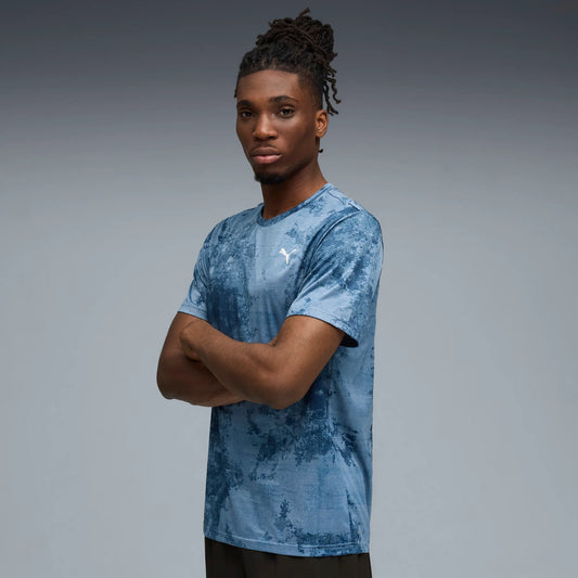 PUMA TAD ESSENTIAL AOP SHORT SLEEVE TEE MENS