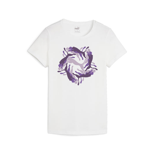PUMA ESSENTIAL GRAPHIC SHORT SLEEVE TEE LADIES