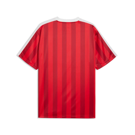 PUMA ESSENTIAL T7 RELAXED STRIPED FOOTBALL JERSEY MENS